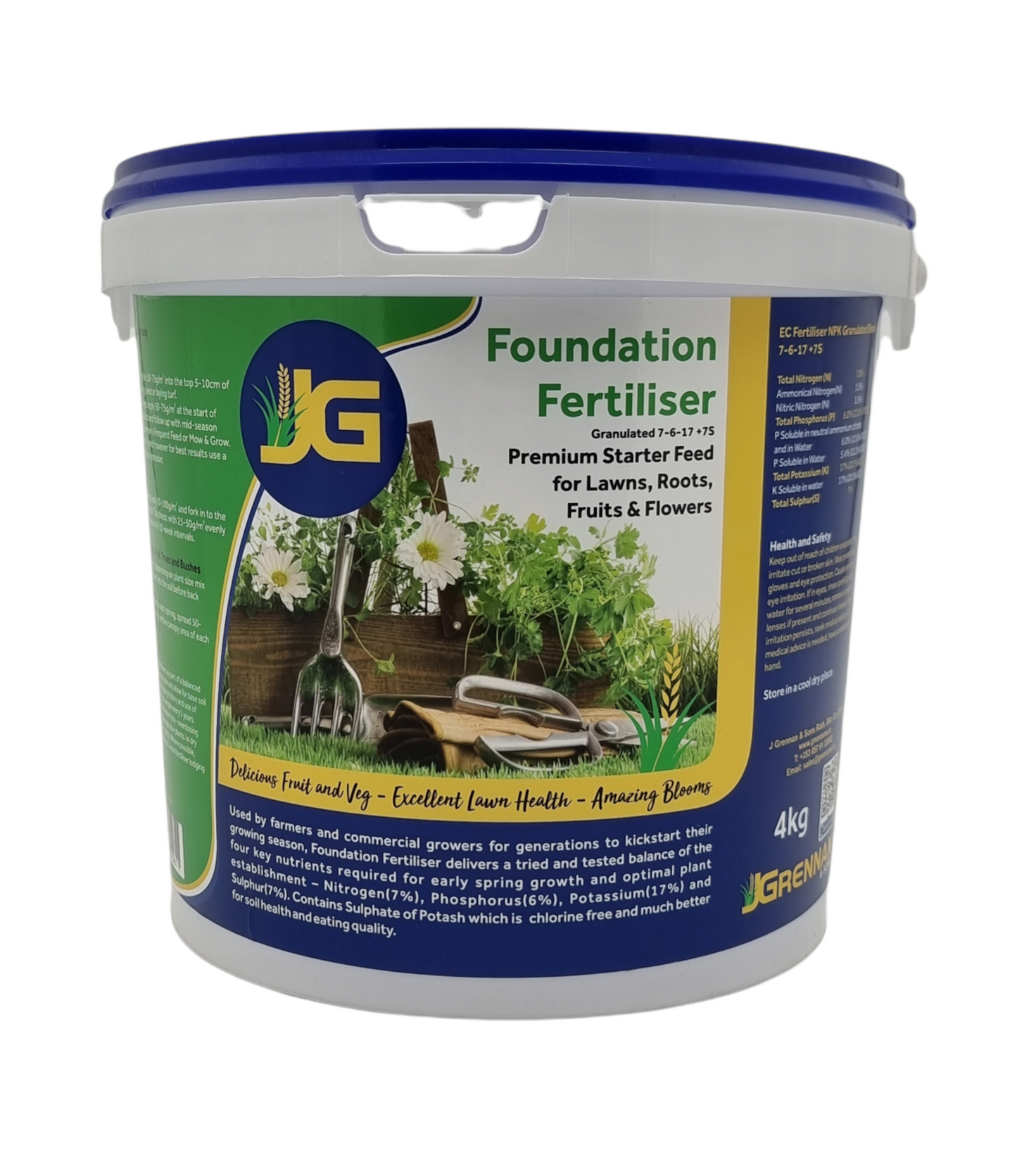 JG FOUNDATION GARDEN FERTILISER 2 KG