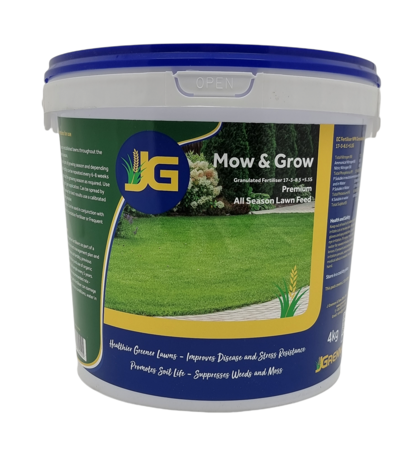 JG MOW AND GROW LAWN FERTILISER 4KG