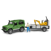 LAND ROVER DEFENDER TRAILER, JCB MICRO EXCAV. & WORKER