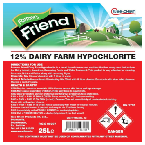 Farmers Friend Hypochlorite 12%
