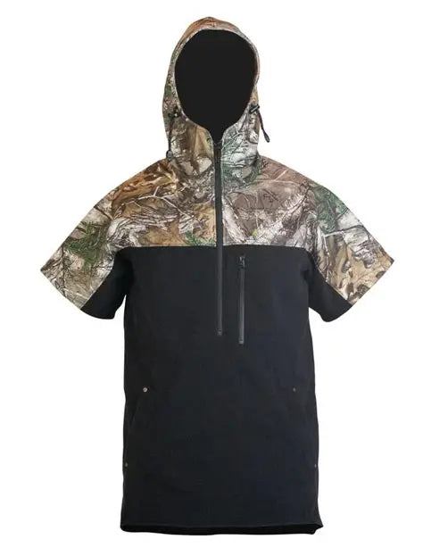 Kaiwaka Weathershield Short Sleeve Camo Half-Zip Hoodie