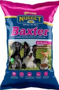 2 BAGS OF NUGGET BAXTER DOGFOOD