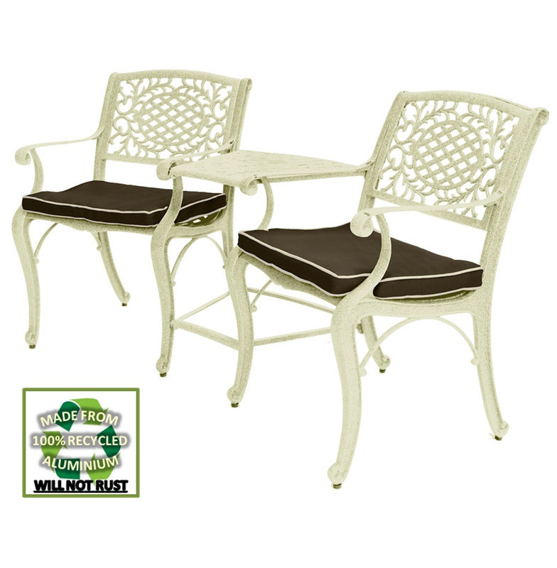 BALLYGOWAN 2-SEAT COMPANION SET (CREAM)