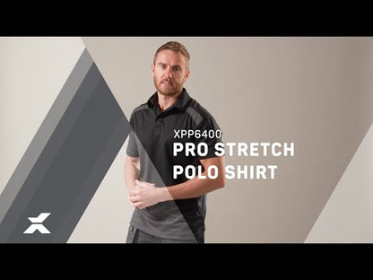 Xpert Pro Stretch Polo Shirt Black/Grey