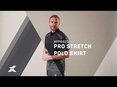 Xpert Pro Stretch Polo Shirt Navy/Grey
