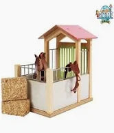 1:24 HORSE STABLE -  PINK