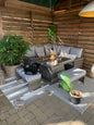 AMALFI CASUAL FIREPIT SET - DARK GREY