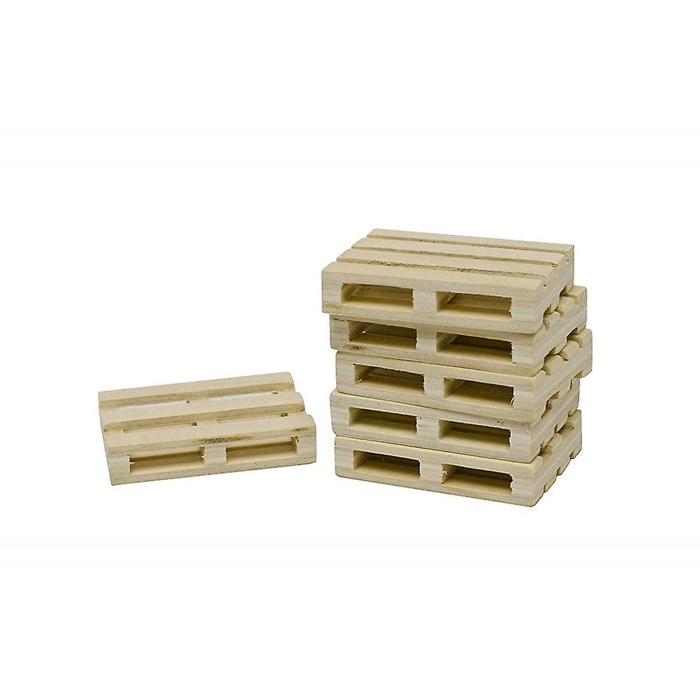 1:32 SET OF 8 WOODEN PALLETS