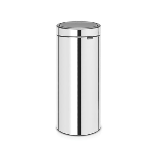 TOUCH BIN NEW 30L BRILLIANT STEEL BRABANTIA