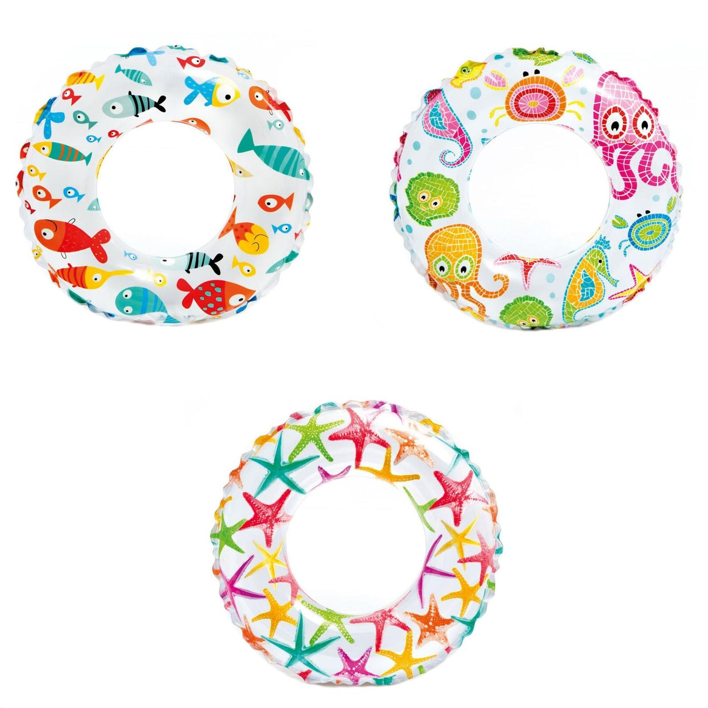 20Inch LIVELY PRINT SWIN RINGS - ASST.