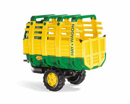 "ROLLY" GREEN SINGLE AXLE HAY WAGON