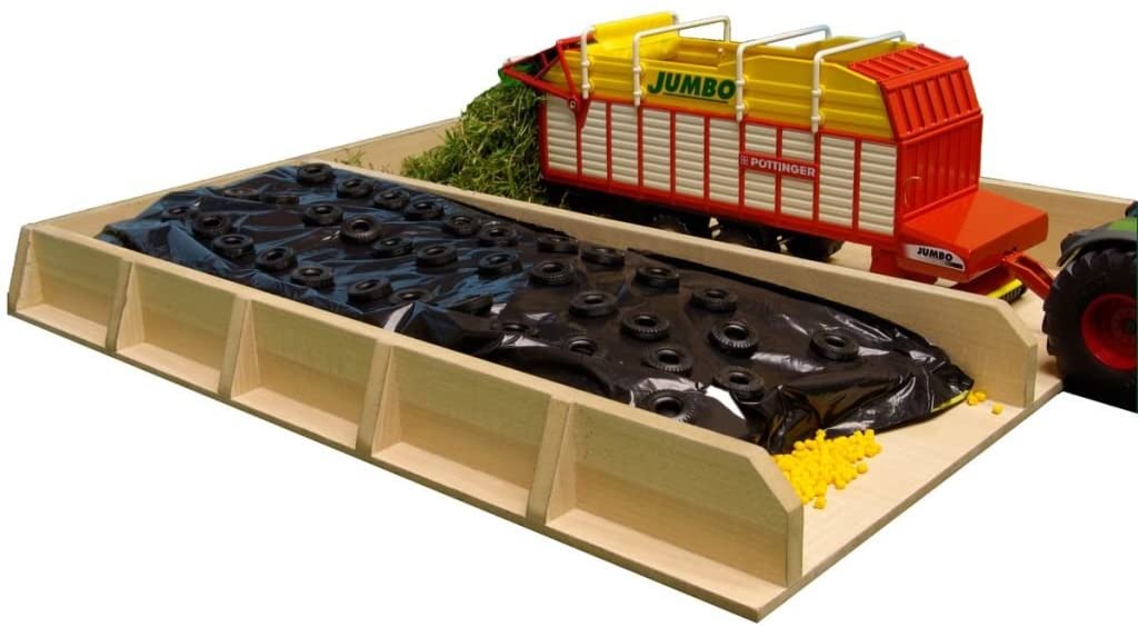 1:32 WOODEN SILAGE PIT - 38x46x5cm