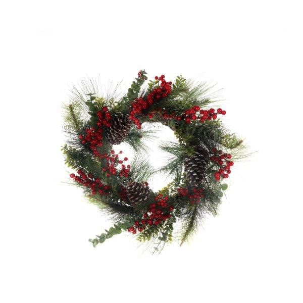 WREATH AND GARLAND BERRY AND PINE CONE