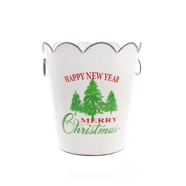 27.5CM METAL CHRISTMAS BUCKET