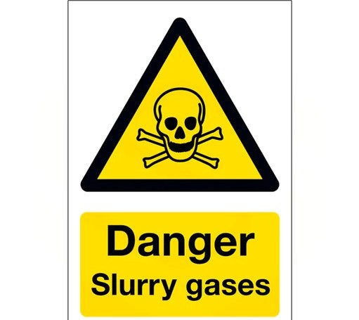 DANGER SLURRY GASES SIGN