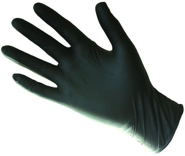 Disposable Dairy Gloves Box 100 Pcs Black