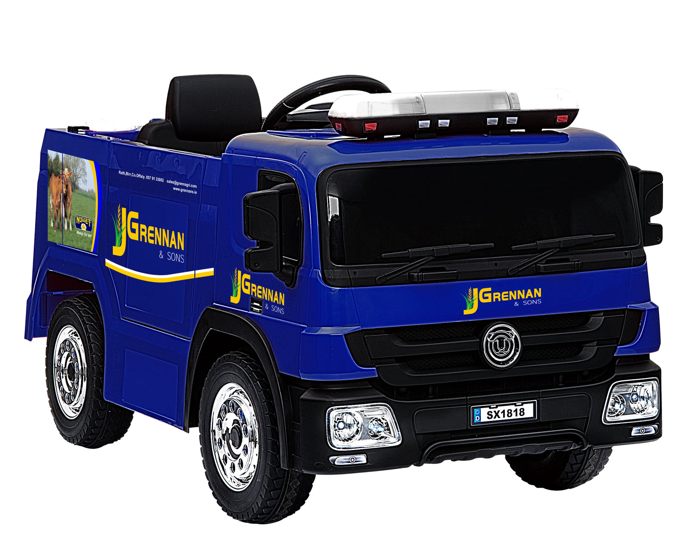 Brian Grennan Transport 12v Electric Ride-on Truck with Remote Control