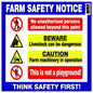 FARM  SAFETY  SIGNS  STEEL