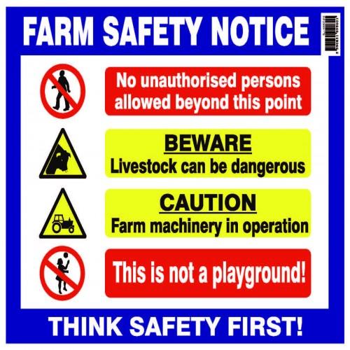 FARM  SAFETY  SIGNS  STEEL