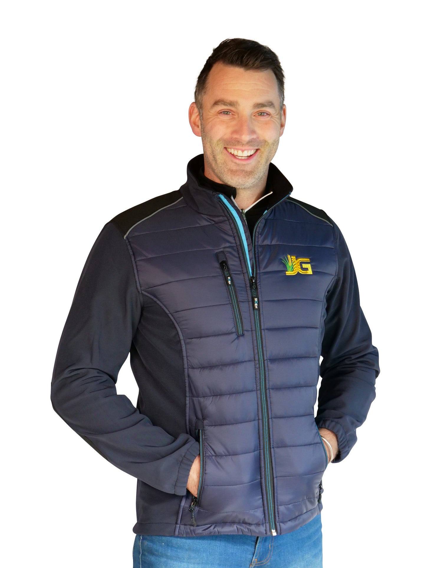 Crosby Quilted Softshell Jacket Navy