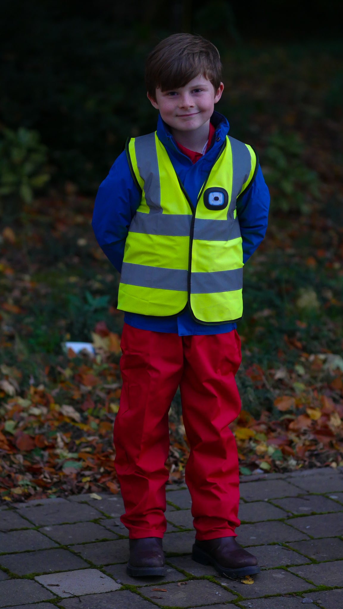 Hi Vis Kids Vest & LED Yellow