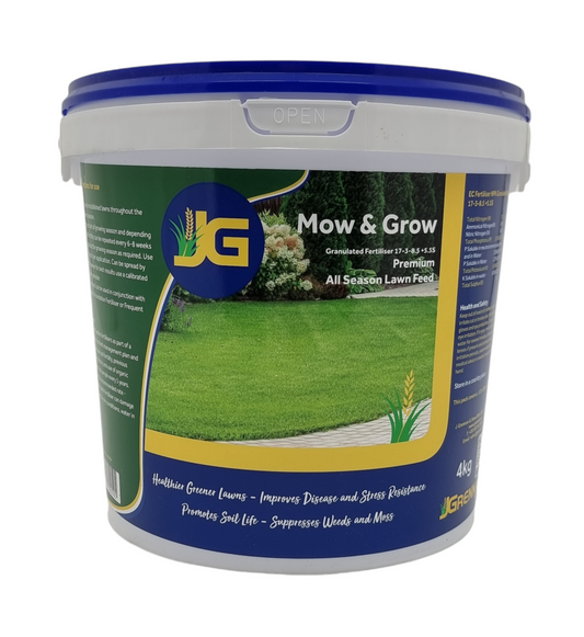 JG MOW AND GROW LAWN FERTILISER 8KG