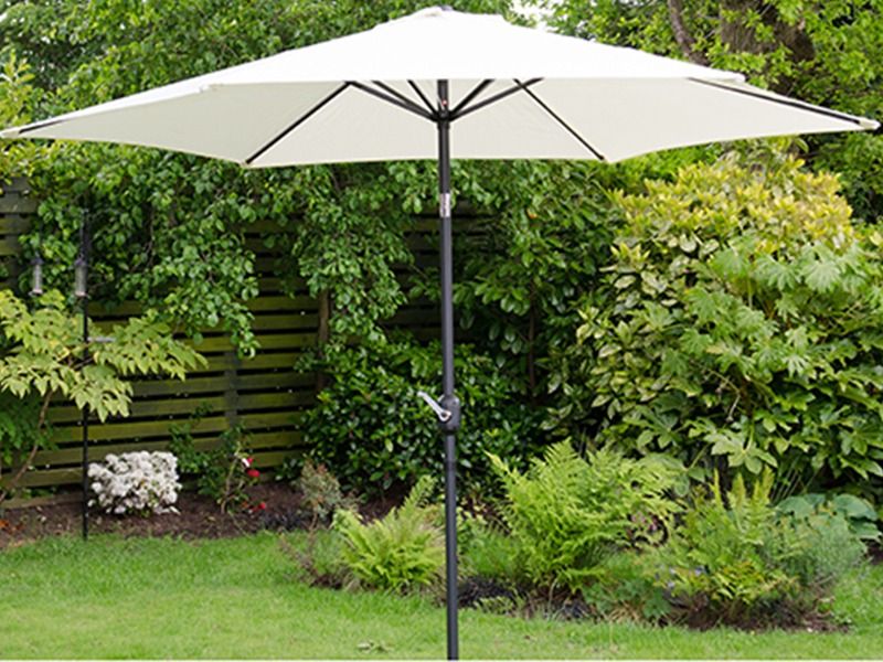 PARASOL WITH CRANK AND TILT