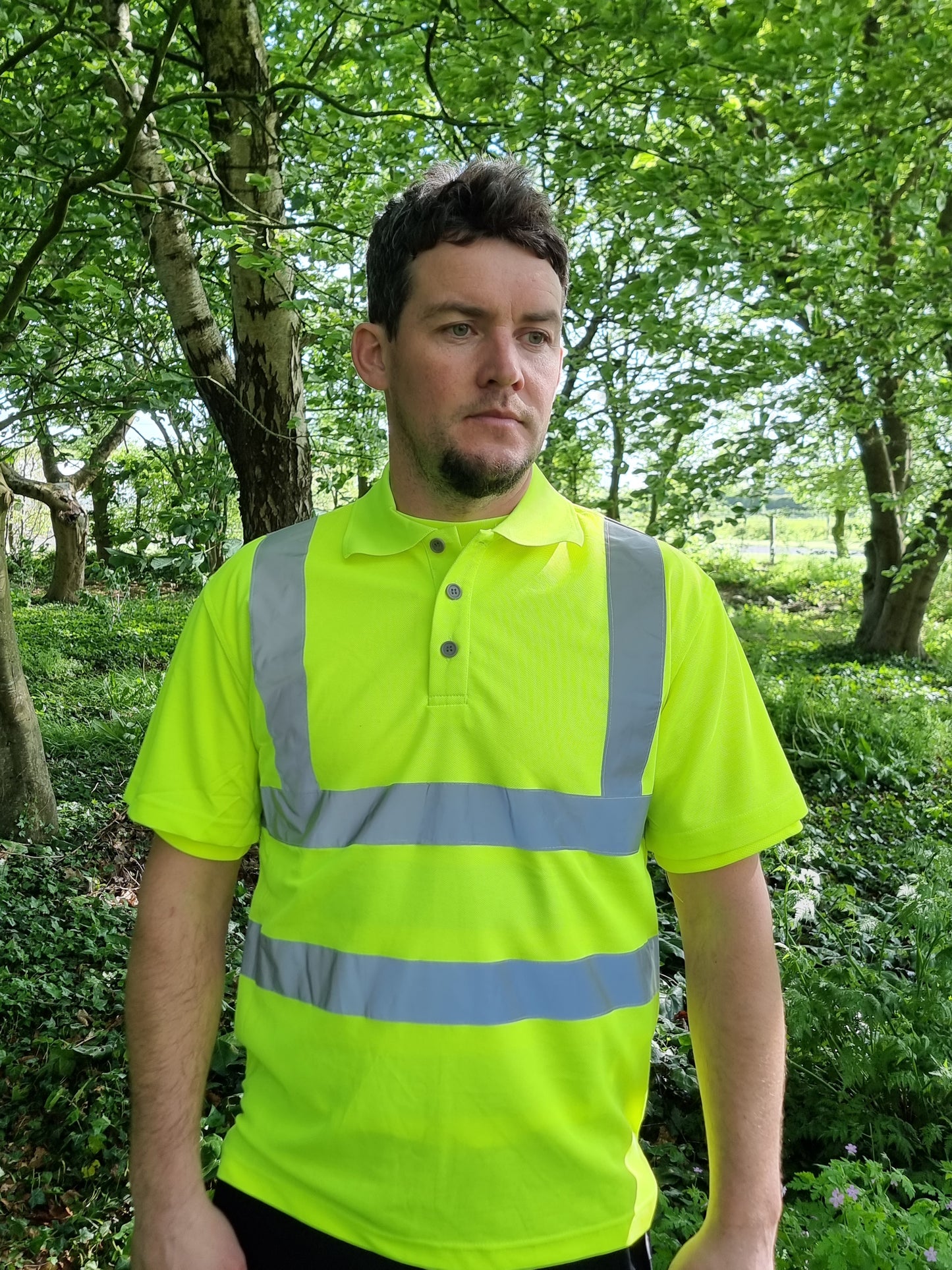 POLO SHIRT HI VIS YELLOW