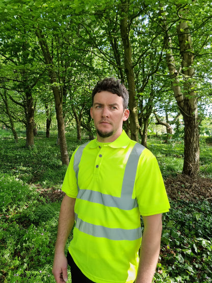 POLO SHIRT HI VIS YELLOW