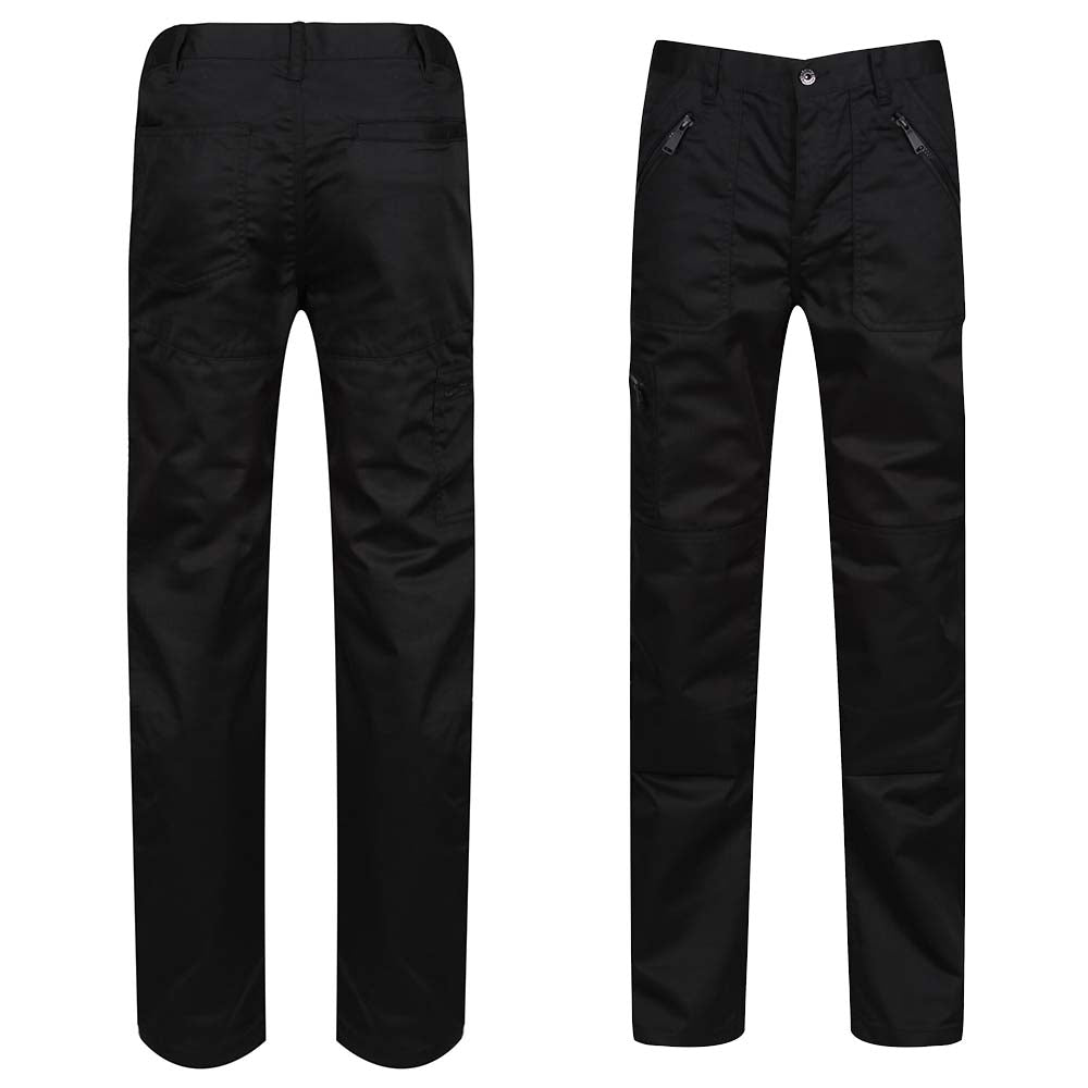 TROUSER BLACK PRO ACTION 245G TRJ600 REG LEG 31" REGATTA