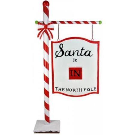 SANTA IN/OUT SIGN