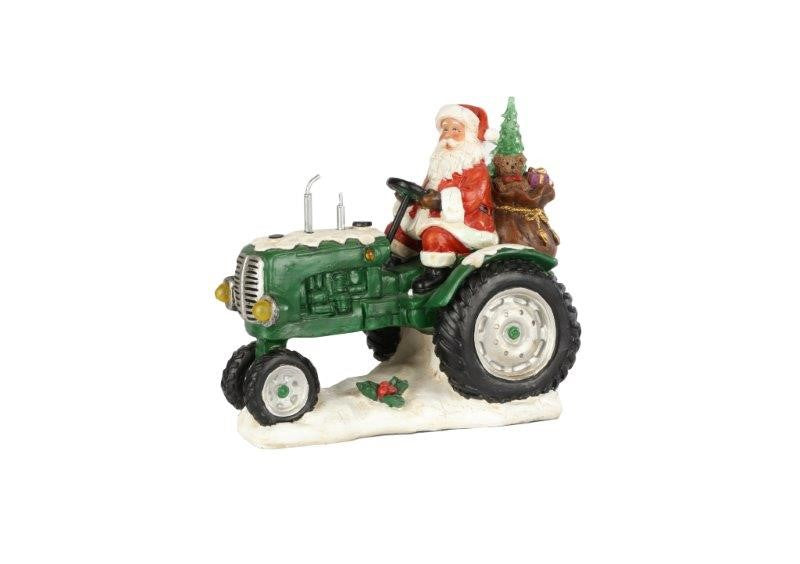 SANTA IN TRACTOR COLCHG LED 30X18.5X25