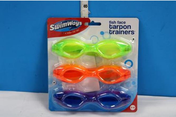 SWIMWAYS FISH FACE GOGGLE - 3 PACK