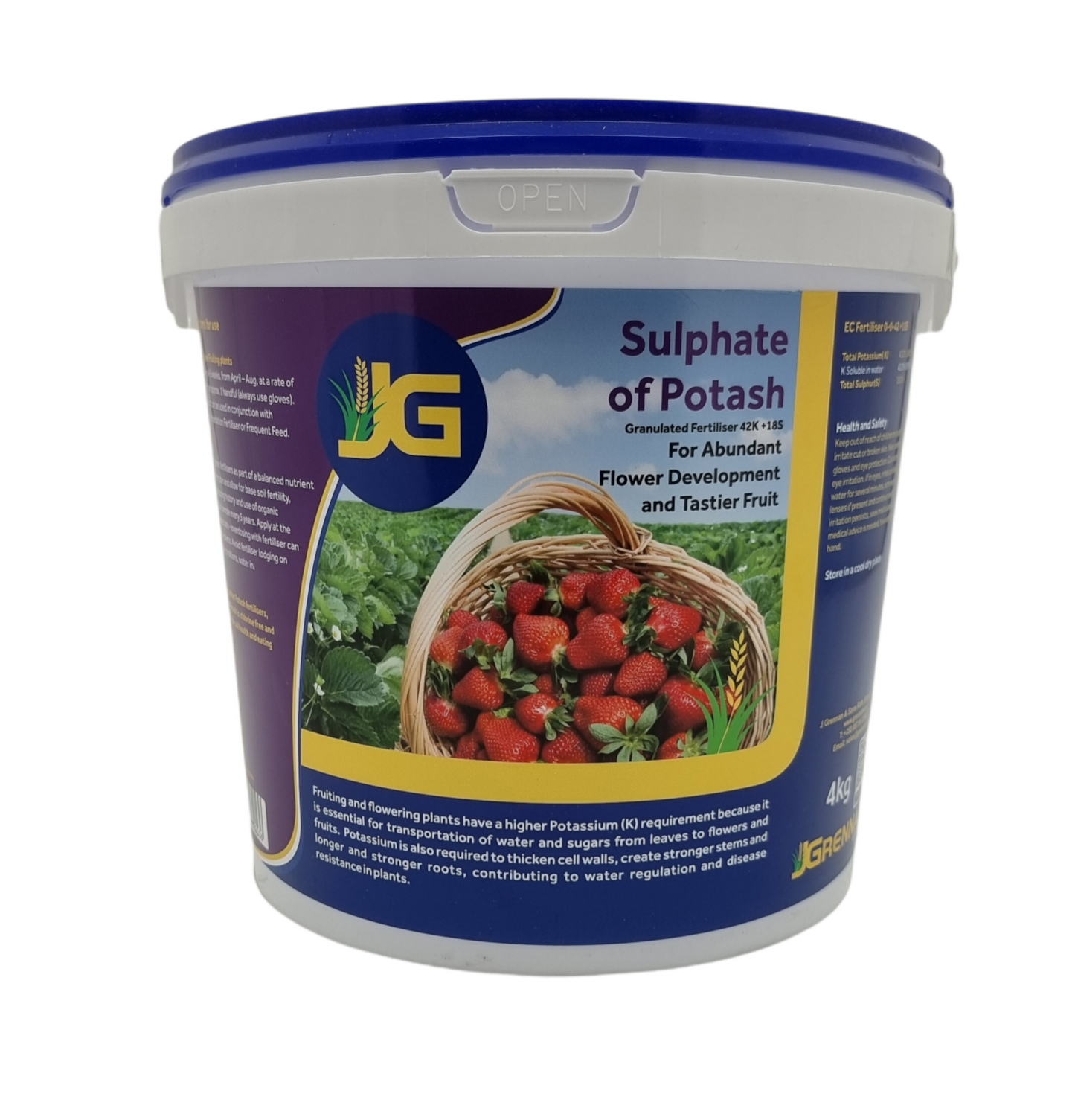 JG SULPHATE OF POTASH GARDEN FERTILISER 10KG