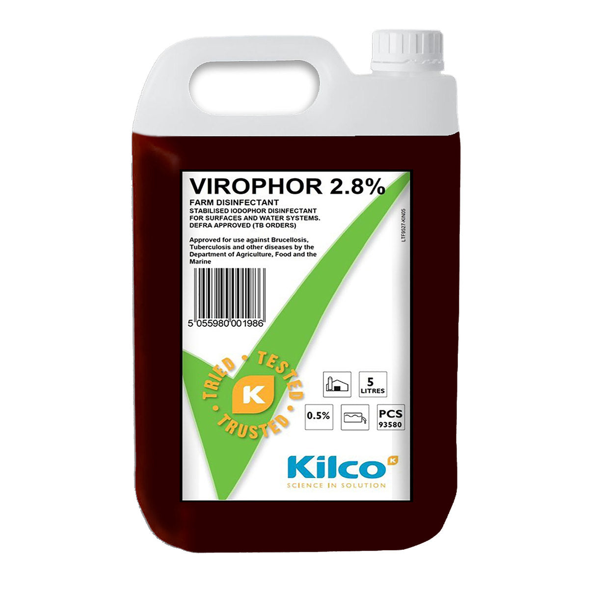 VIROPHOR 2.8% DISENFECTANT  5L