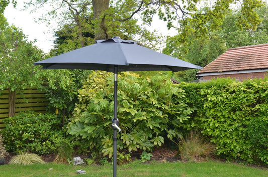 PARASOL WITH CRANK AND TILT