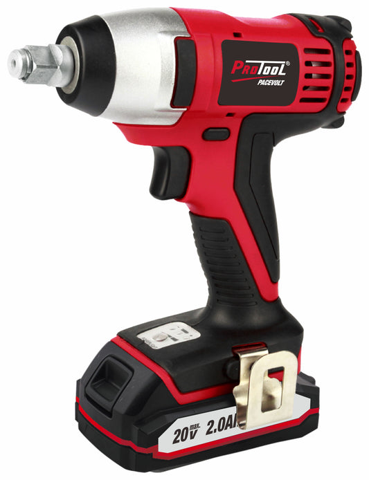 PROTOOL 20V CORDLESS IMPACT WRENCH 2 X 2AH  BATTERIES